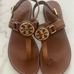 Tory Burch Royal Tan Cassia Thong Sandals